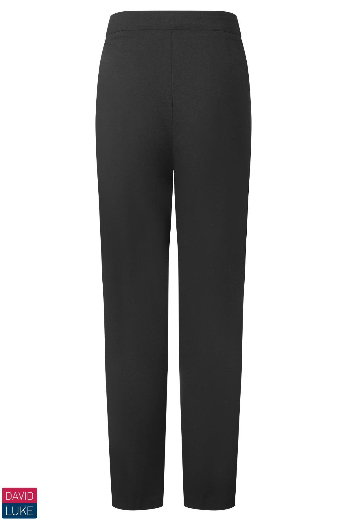 David Luke Girls Slim Fit Trouser with Pockets - Black
